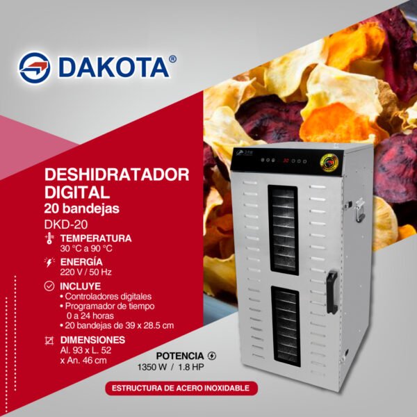 Deshidratador Digital 20 Niveles