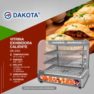 Vitrina Exhibidora Caliente Acero DK-2AH